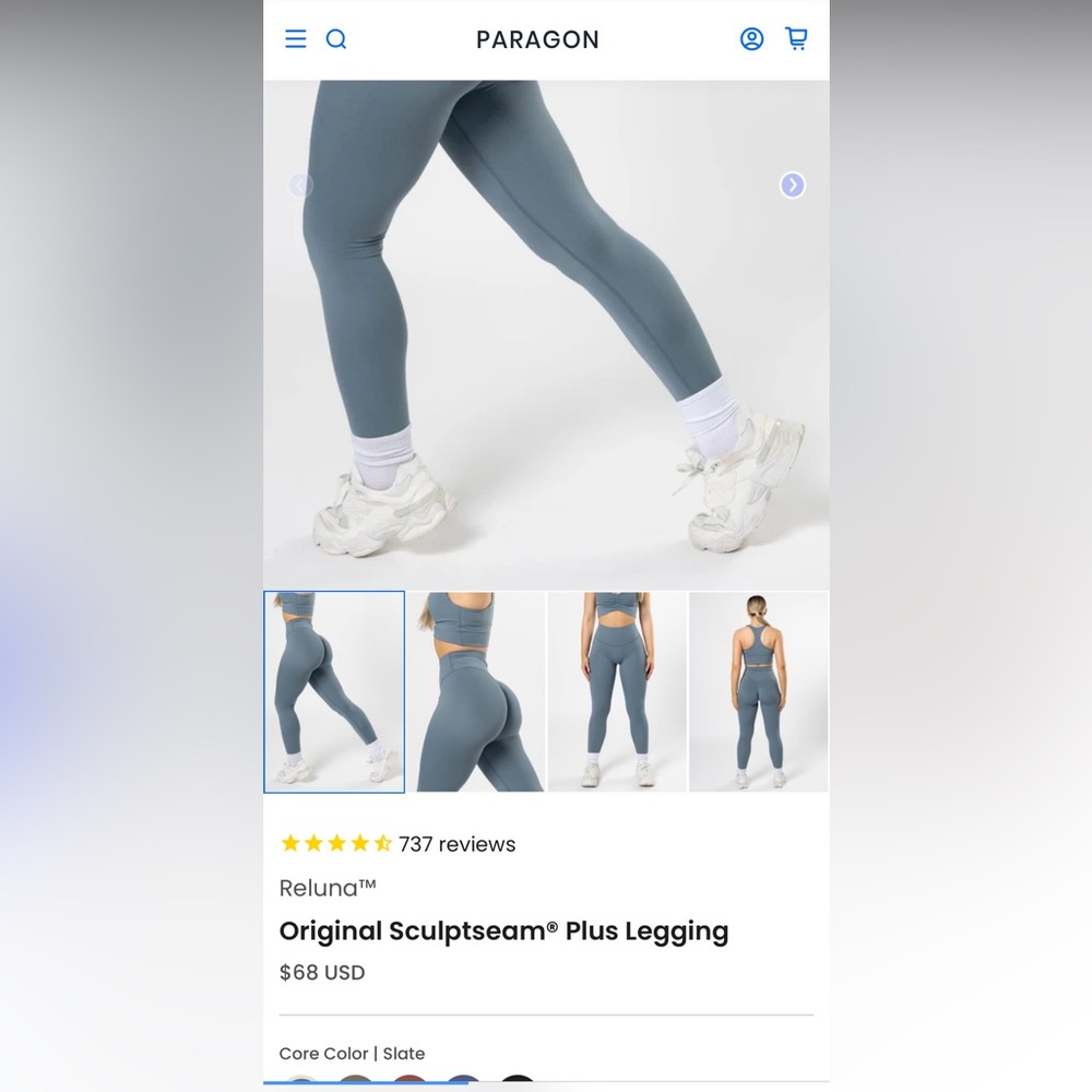 PARAGON Teal Activewear Leggings